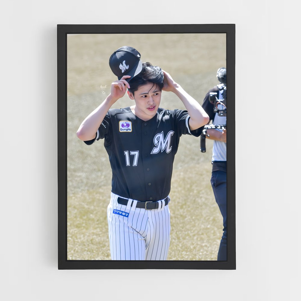 Poster La Casquette de Roki – affiche Baseball (vue 2)